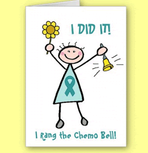 I Rang the Chemo Bell Greeting Card